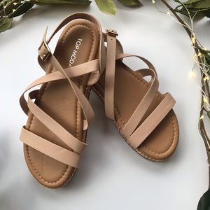 Nude/ Rose Gold Sandals.